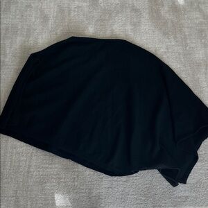 Black Knit Shawl/poncho